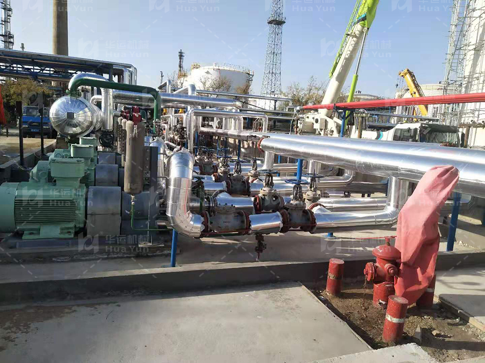 A large petrochemical group purchased several large emulsion pumps from our company
