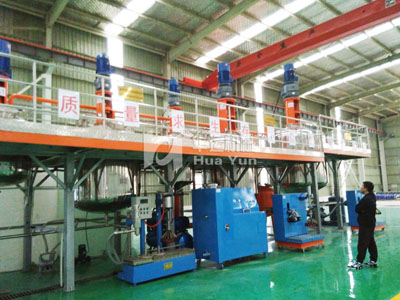 Water-in-water colorful paint coating production line project from Anhui Lijia.